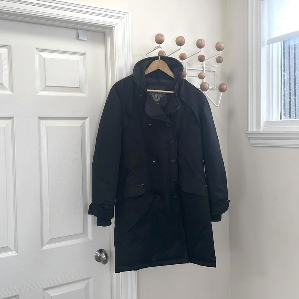 Nobis - Winter Peacoat Long Coat - Black - Small
